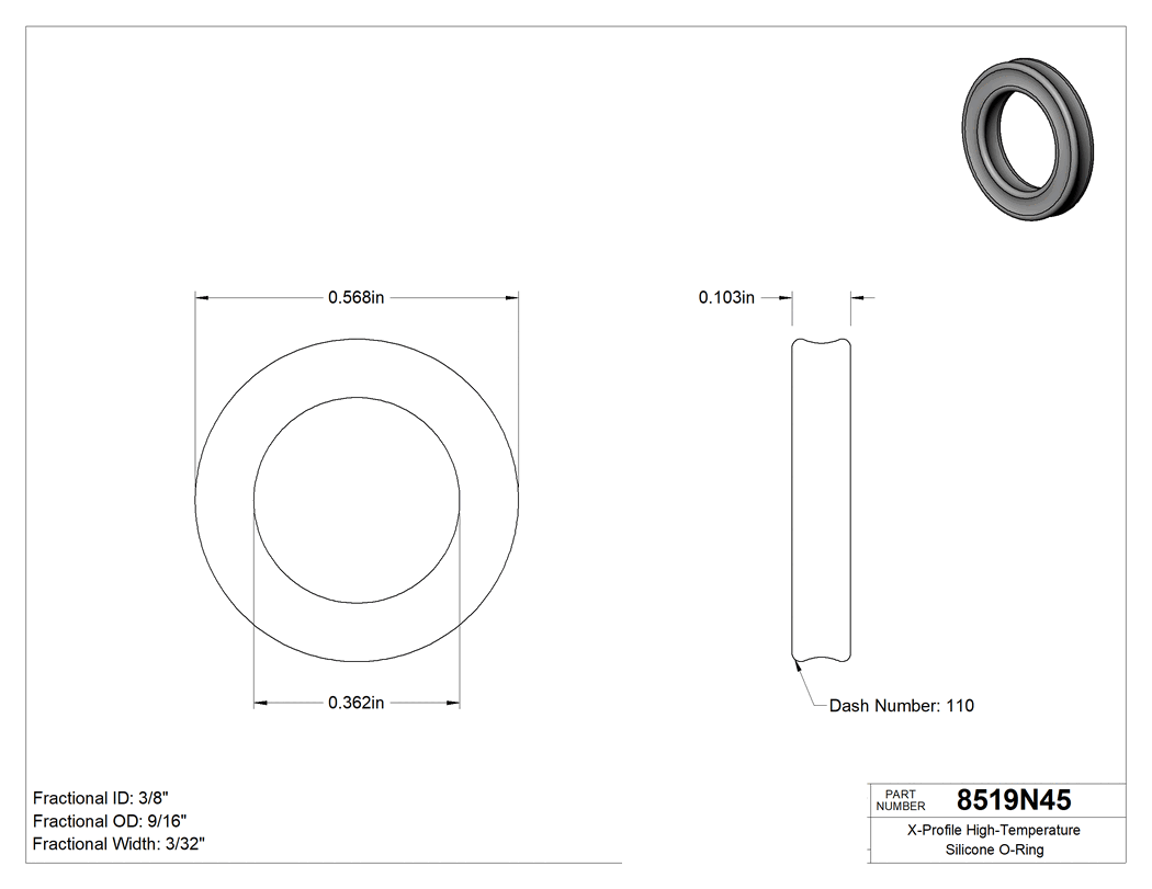 Technical drawing - 8519N45